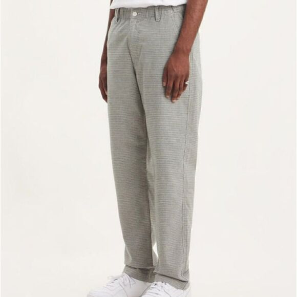 Levi's Premium XX Chino EZ Taper III Pants Trousers Black Grey Pattern Cotton S - Picture 2 of 15